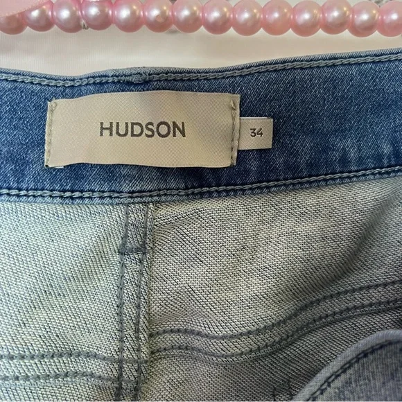 Hudson Jeans Light Blue Straight Fit denim western light wash - Picture 7 of 8